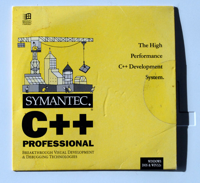 CD of the Symantec C++ Windows + DOS development environment back from 1993